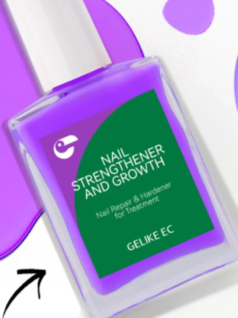 Nail Growth Treatment Enamel & Cuticle Oil Nailcare Set Lilac Lavender 15ml NEW
